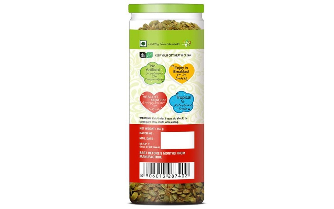 NourishVitals Masala Pumpkin Roasted Seeds   Jar  150 grams